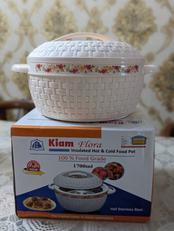 Kiam Flora 1700ml Stainless Steel Hotpot - White - Image 5